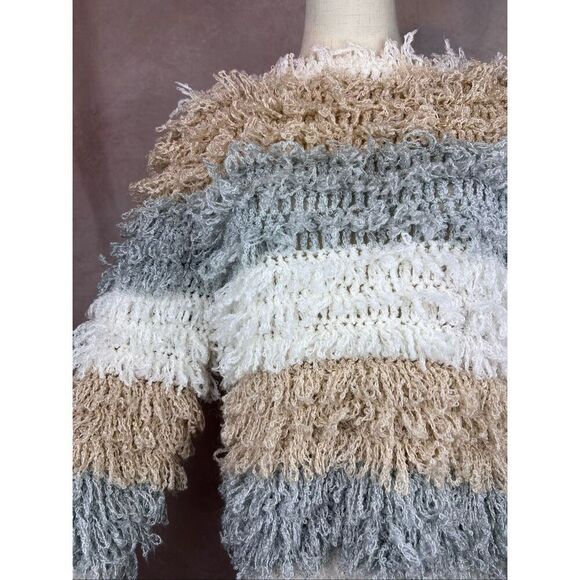 Vintage MCM 1970s Shaggy Sweater Tally Ho Size Medium - Picture 2 of 7